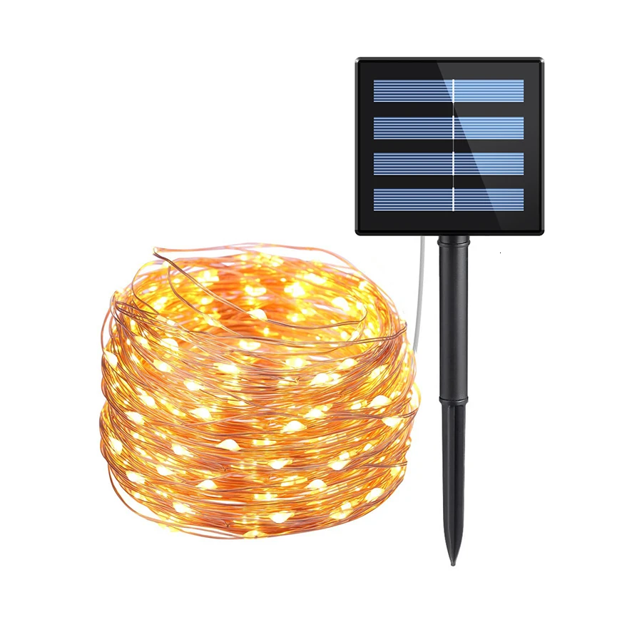 20 м 200 светодиодный s солнечный светильник Открытый водонепроницаемый на