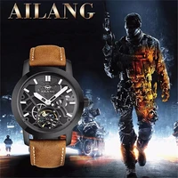 ailang 2021 hollow out luminous automatic mechanical watch mens fashion business mechanical watch luxury men watches 6811b