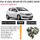 Светодиодная подсветильник ка для салона автомобиля Mercedes Benz A Class W169 W176 A180 2005-2018
