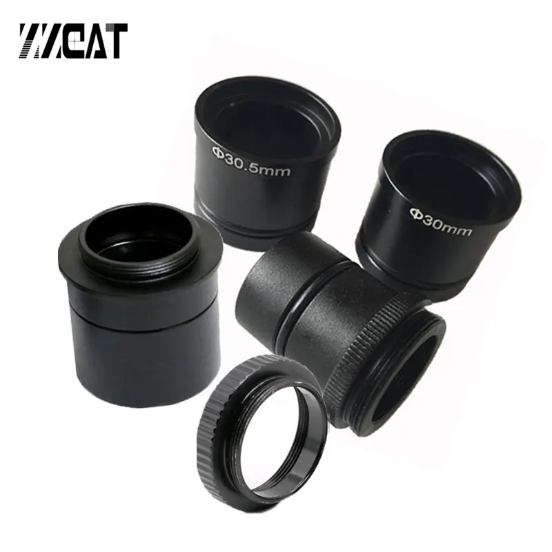 Microscope Adapter Ring C-mount to 23.2mm 30mm 30.5mm 1.25 Inch to C mount Telescope Adapter for Microscope Telescope CCD Camera