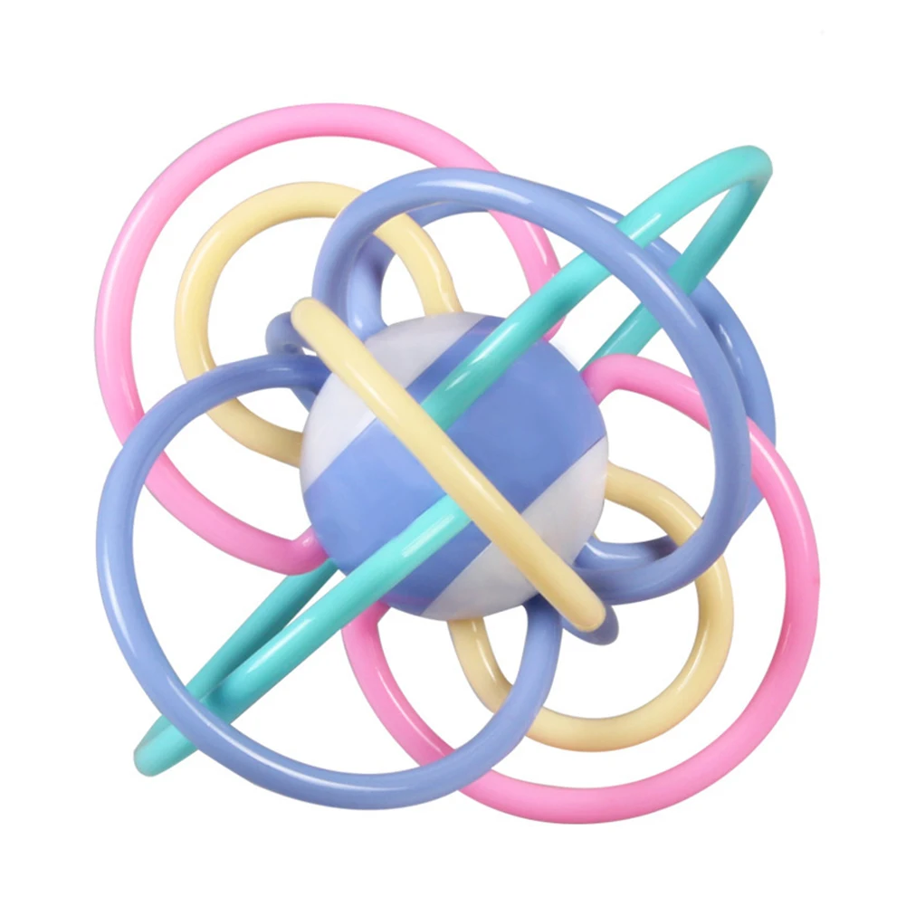 

Baby Rattle Ball Toys 0-12 Months Newborn Infant Soft Teething Hand Bells Colorful Haand Catching Ball Baby Rattle