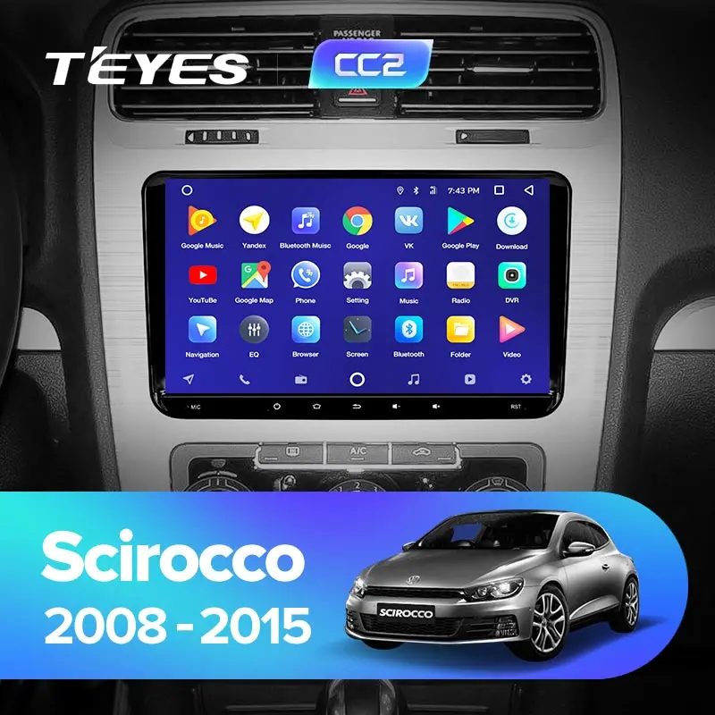 TEYES CC2 Штатное Головное устройство For Volkswagen Scirocco GPS Android aвтомагнитола магнитола