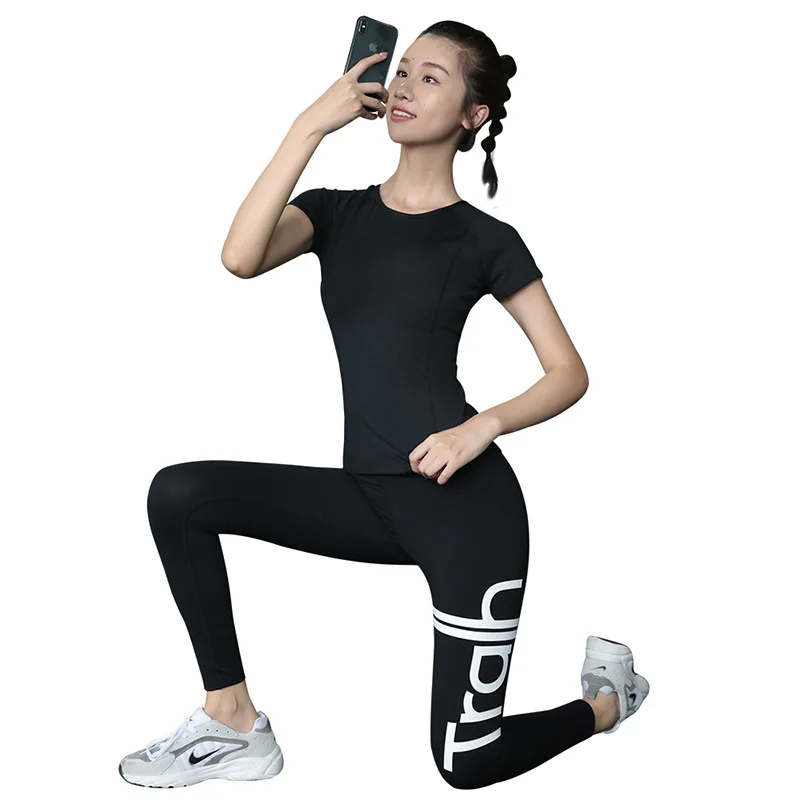 

Seamless Yoga Shirts Women Quick Dry Running Tops Tight Workout Gym Tees Female Short Sleeve Fitness Sports T-Shirts Jerseys
