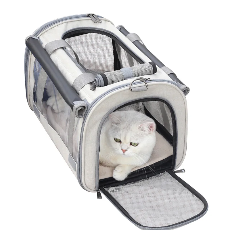 

New Transparent Cat Travel Bag Pet Dog Bags Foldable Kitten Backpack Cage Carrier Transport Carrying Transporter For Cats Dogs