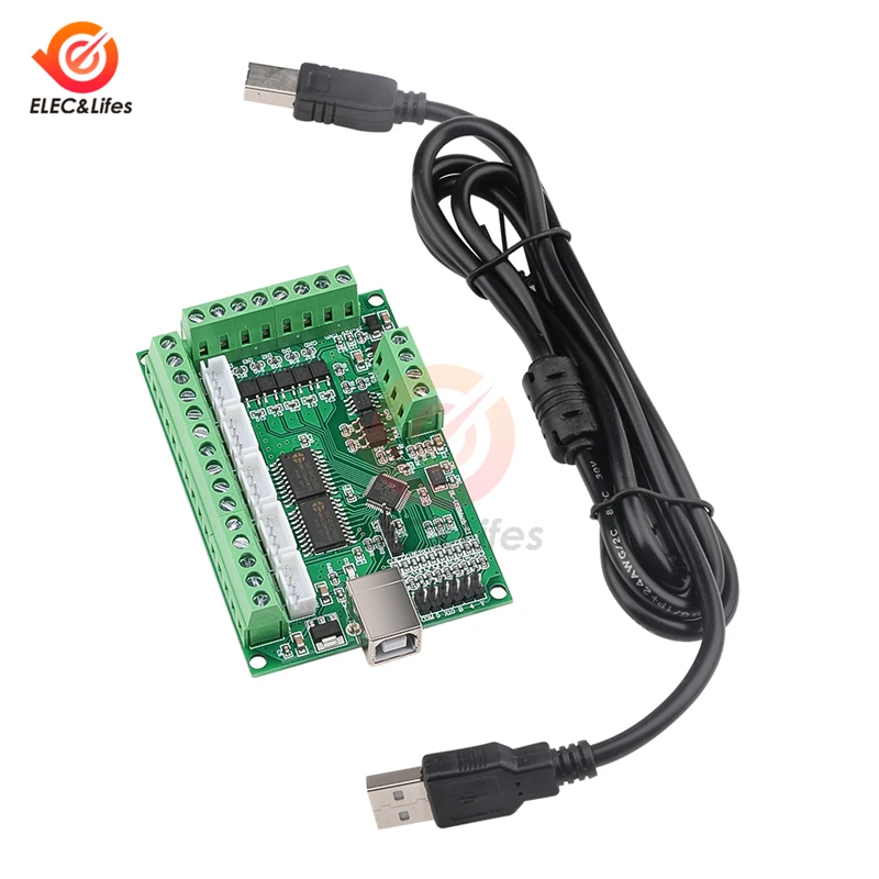 Плата драйвера CNC USB MACH3 100 кГц 5 осей с кабелем | Строительство и ремонт