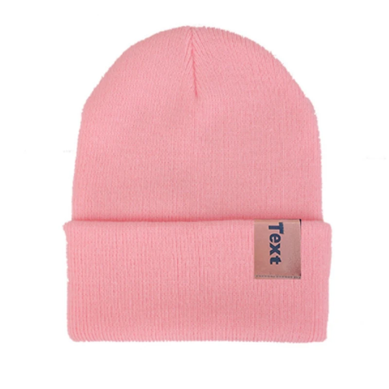 Шапка унисекс вязаная однотонная в стиле хип-хоп с принтом логотипа на заказ 2019