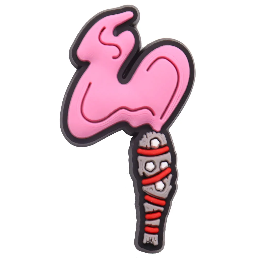 1PCS Cute Shoe Charms Skull Bow Candle Ghost Leaf Grim Reaper Pumpkin Hat I Smell Fear On You Croc Jibz Buckle Shoes Ornaments - купить по