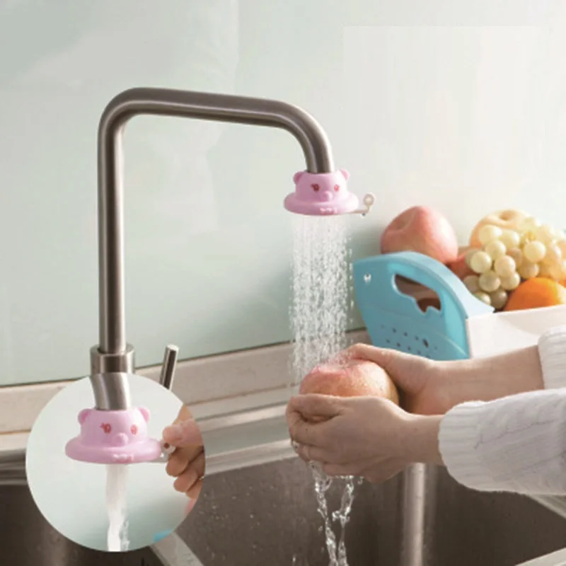 Кухонный мультяшный регулируемый кран с клапаном смеситель для ванной комнаты