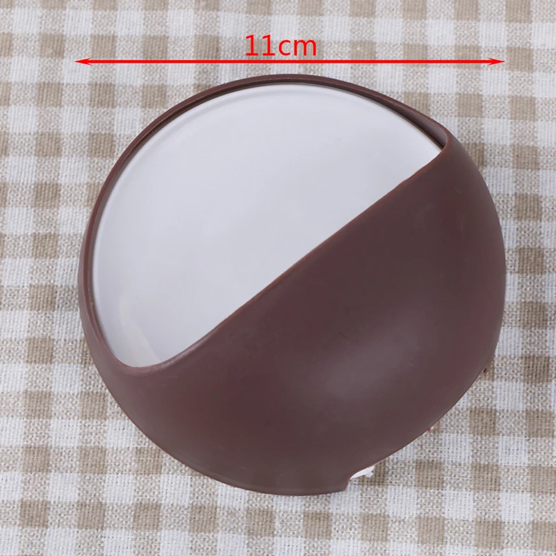 

Plastic suction cup soap bathroom shower toothbrush box dish holder accessories