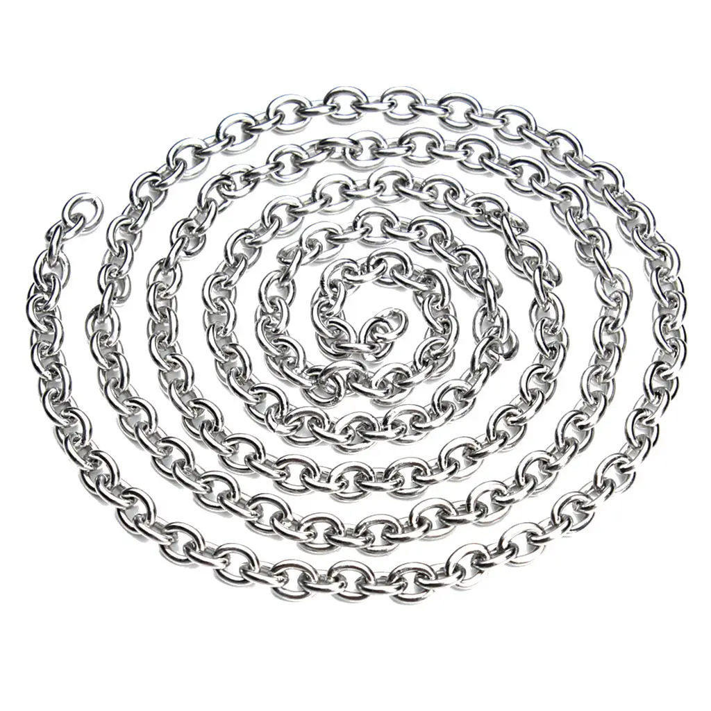 

Цепочка Из Нержавеющей Стали для самостоятельного изготовления ожерелий, браслетов, ювелирных изделий, 5 м