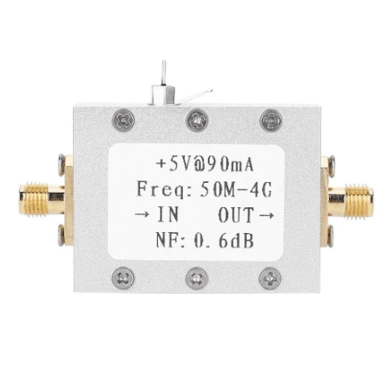 

Low Noise LNA 0.05-4G NF=0.6DB Wideband Amplifier Input As Low As -110DB