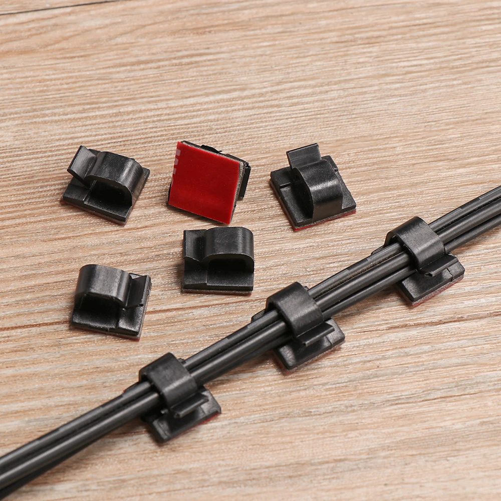 Держатель для кабеля автомобильного регистратора клейкие зажимы проводов 50 шт 14