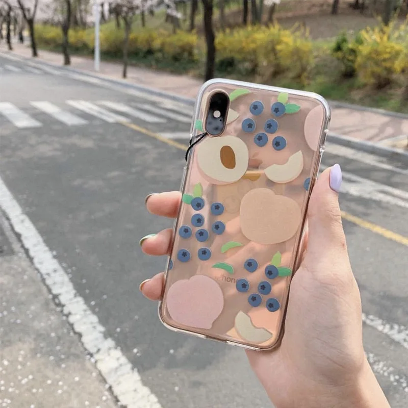 

Jaomax Cartoon Summer Fruits Soft Clear TPU Phone Case For iPhone 12 11 Xs MAX XR 6s 7 8 Plus SE2020 Silicone Back Cover