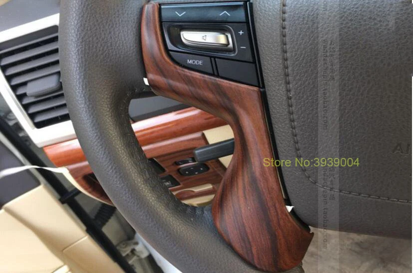Для TOYOTA LAND CRUISER 2016 2 шт. деревянные хромированные молдинги из АБС-пластика для