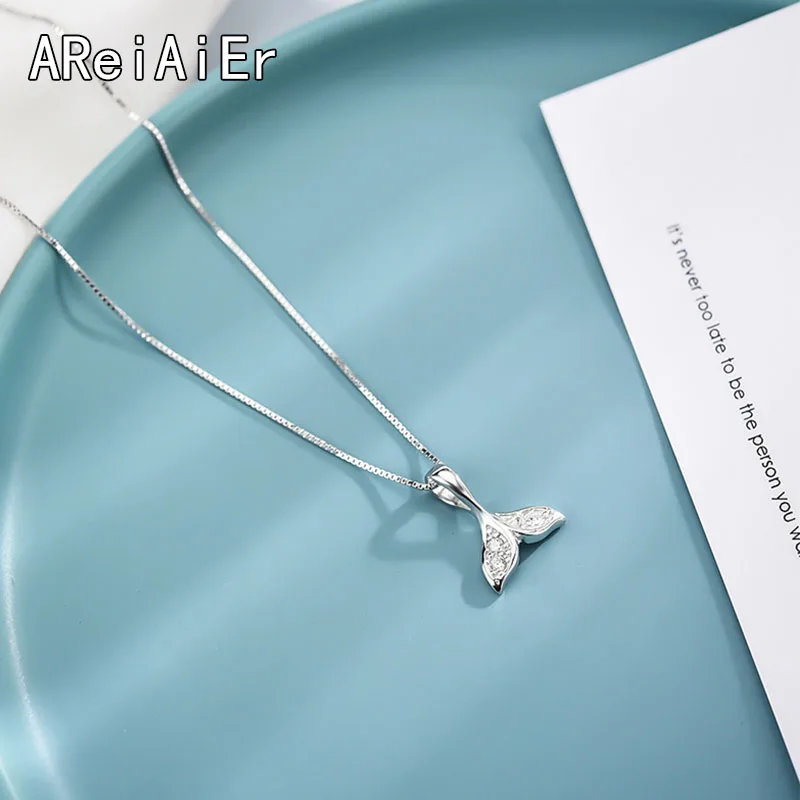 Модное винтажное Золотистое Ожерелье с хвостом русалки для женщин подарок колье