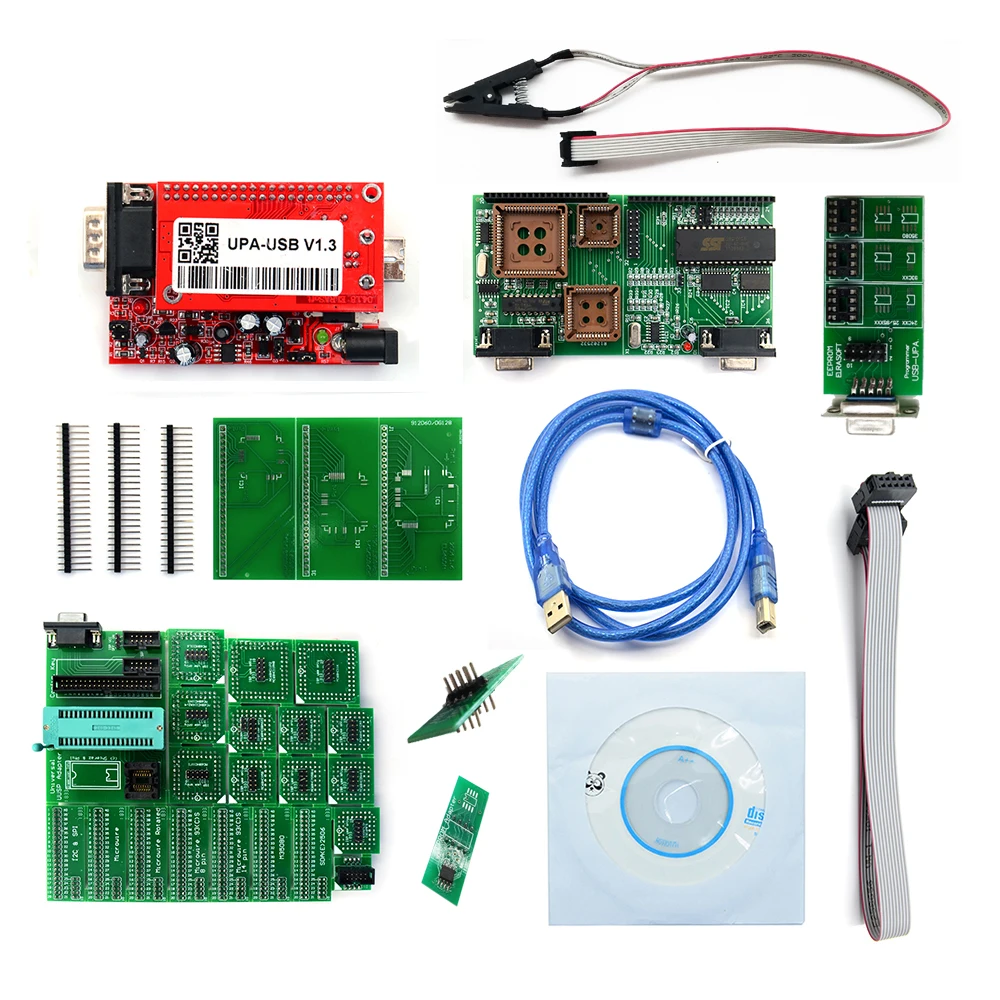 Адаптер Tms и Nec UPA USB v1.3 HW2018 SW1.3 Полный комплект с программатором полными адаптерами