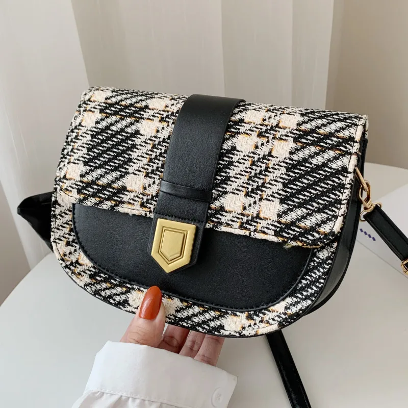 

Brand Luxury Crossbody Bags for Women Luxury Pu Leather Shoulder Bag 2021 Small Flap Messenger Bag Ladys Metal Lock Handbags Sac