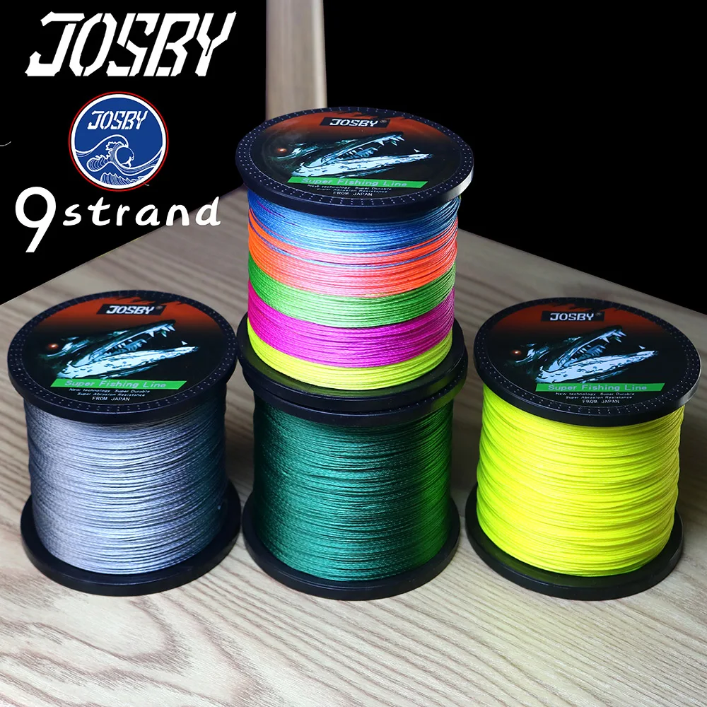 JOSBY новая рыболовная леска Pesca 9 нитей плетеная для ловли карпа морской Спиннинг