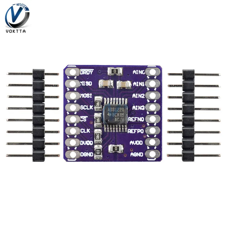 Новый 24-битный аналого-цифровой преобразователь ADS1220 ADC SPI с низкой мощностью