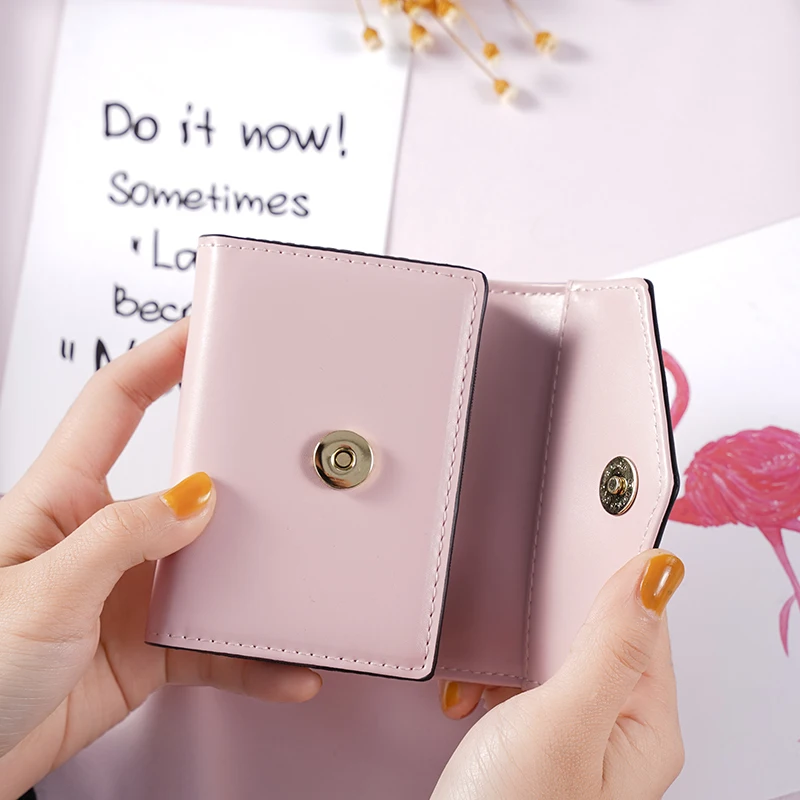 

10 Bits Anti-degaussing Card Holder Wallet Women Brand Bank Credit Card Holder Wallet Case PU Leather Card Bag Female Coin Purse