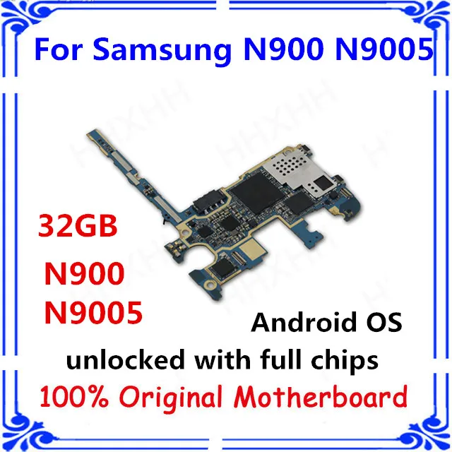 Для samsung Galaxy NOTE 3 N900 N9005 32GB Материнская плата разблокированная материнская плата полнофункциональная материнская плата Android N900 N9005 панель/карта