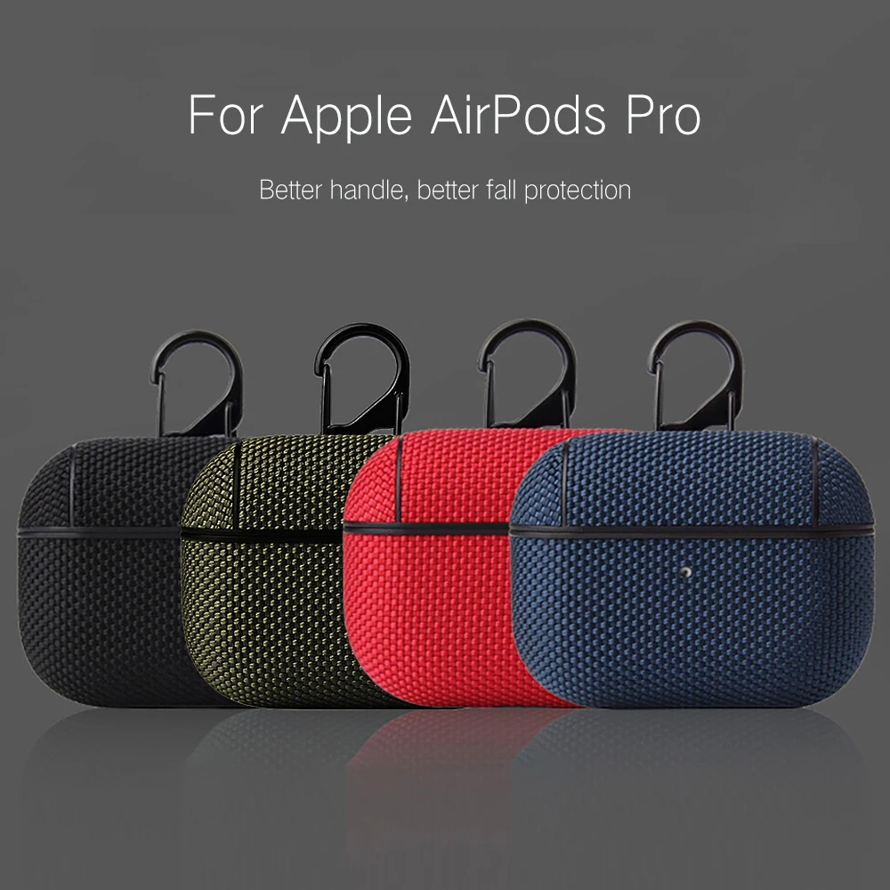 

Nylon Headset Case For Apple Airpods 1 2 Protective Cover 360° All-round Non Slip Wireless Headset Cases For Airpods Pro Case