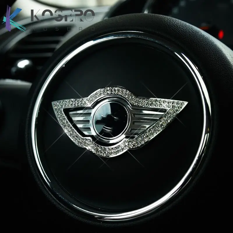 

Car Steering Wheel Diamond decorative patch For MINI Cooper Countryman F60 F54 F55 F56 R60 Car Styling Interior Accessories