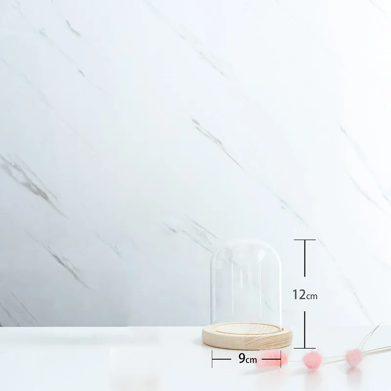 

Everlasting Flower Glass Cover Wooden Base Glass Terrarium Bottle Flower Display Cloche Bell Jar Display Stand Cover Display
