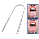 1 шт., скребок для языка из нержавеющей стали