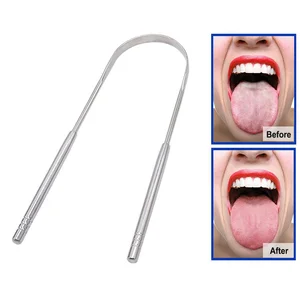 1 шт., скребок для языка из нержавеющей стали