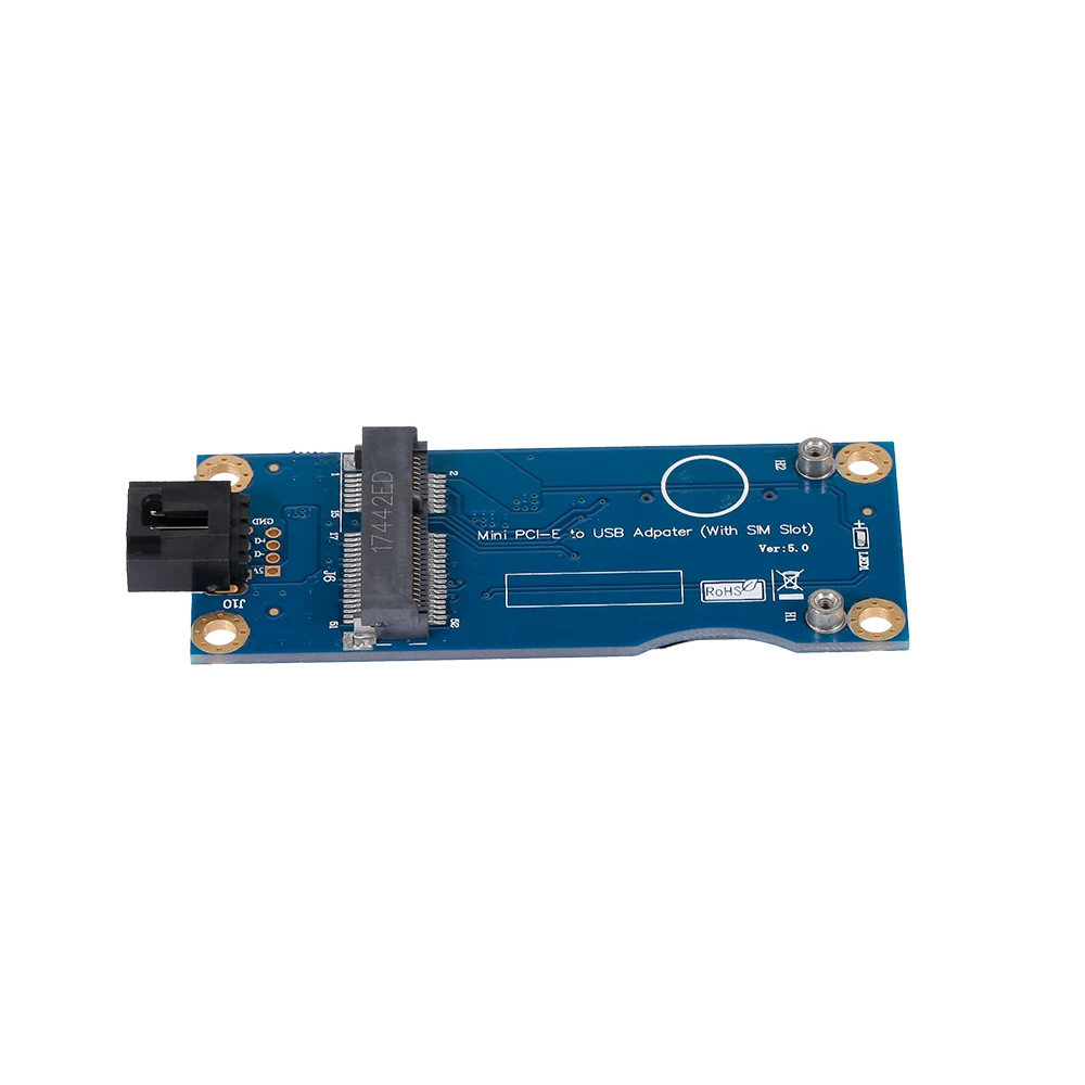 Переходник Mini PCI-E/USB со слотом для SIM-карты WWAN Test Converter Adapter Card 3G/4G горизонтального