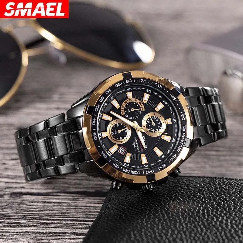 

Steel Belt Business Waterproof Watch Men's Trendy Fashion 6-Pin Multifunctional luxury watch