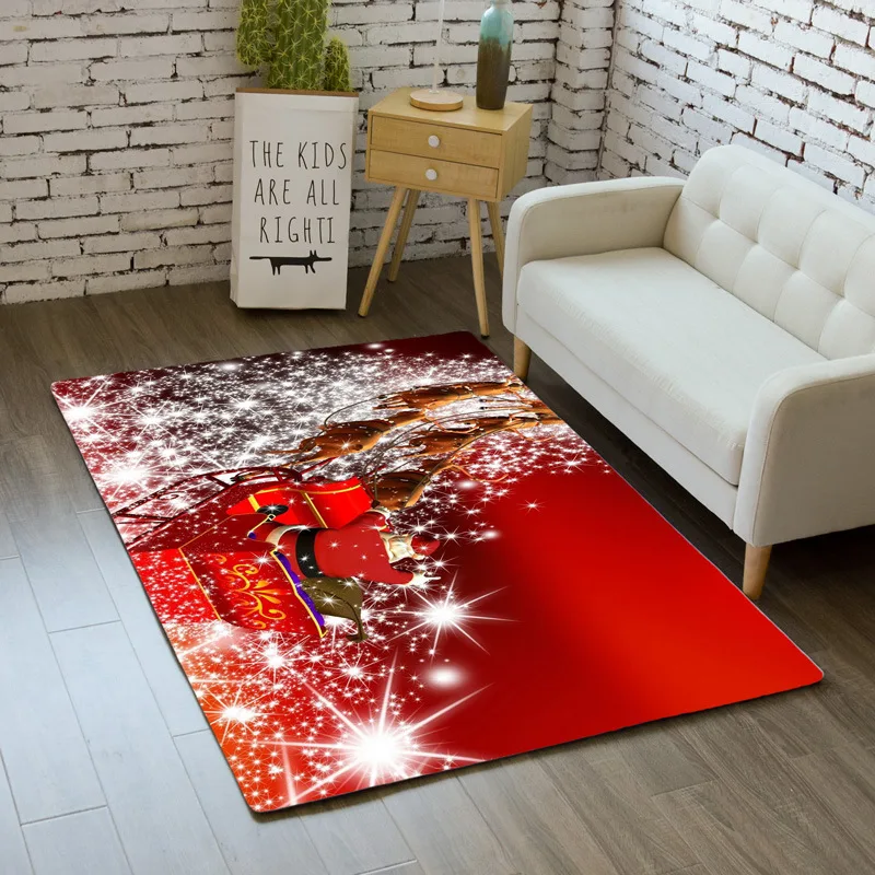 Рождественские ковры Мультяшные животные для спальни детский игровой коврик
