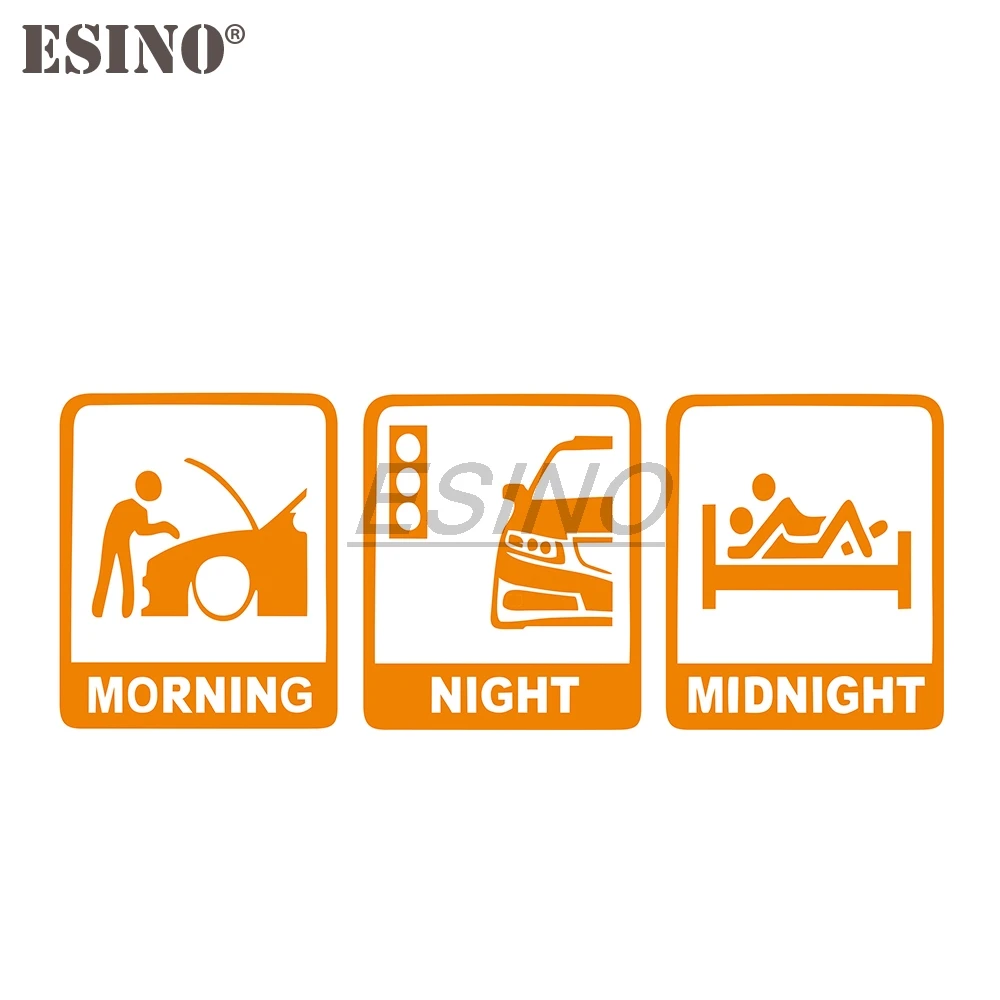 Автомобильный Стайлинг утро ночь JDM креативная Автомобильная наклейка