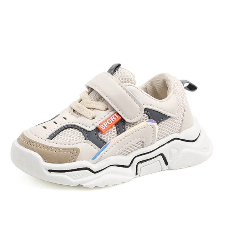 Весенне-Осенняя обувь для маленьких мальчиков и девочек Сетчатая дышащая