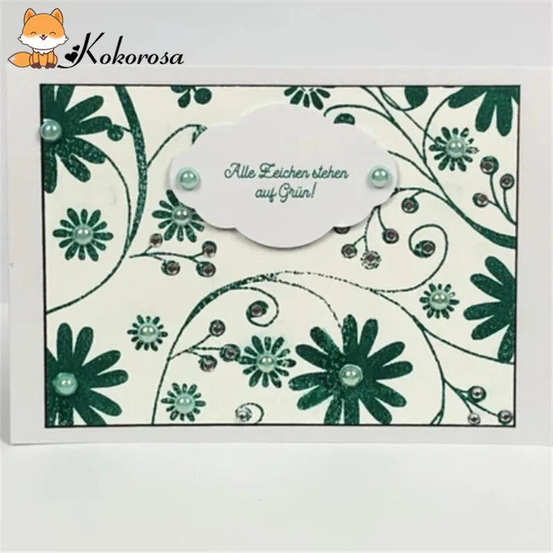 14*14 см цветок Blessed штамп Скрапбукинг Новый 2019 альбом тиснение силиконовый