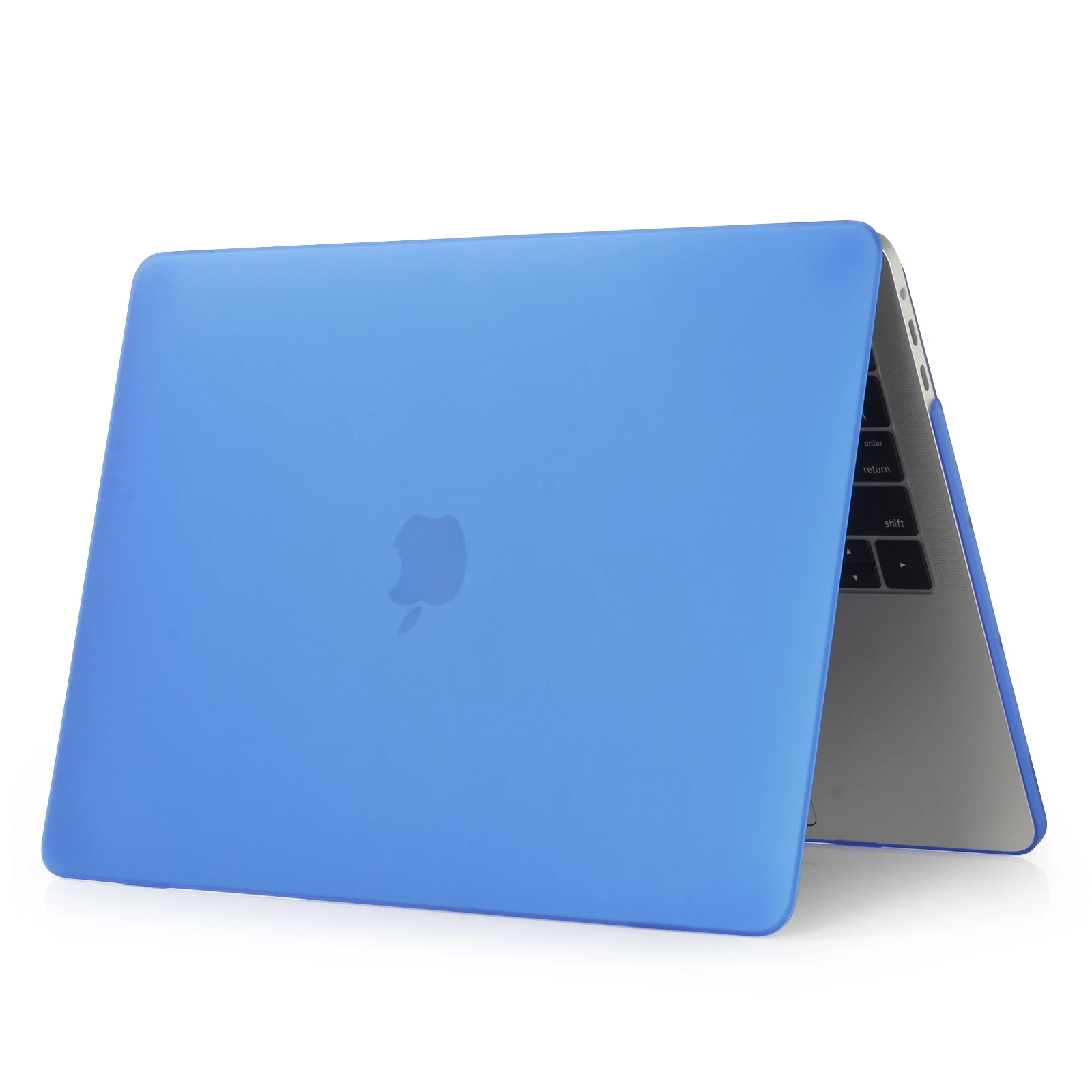 Matte blue Case for Apple MacBook Air 13 13.3 A1932 11 12 New Pro 13 15 Retina 15.4 Cover Laptop Hard Case pink black white - Color: Matte blue