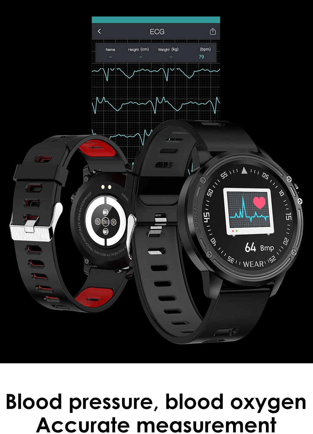 LEMFO L8 PPG+ ECG Полный Круглый дисплей Смарт-часы для мужчин IP68 Водонепроницаемые профессиональные спортивные умные часы Время работы от батареи длительное время ожидания