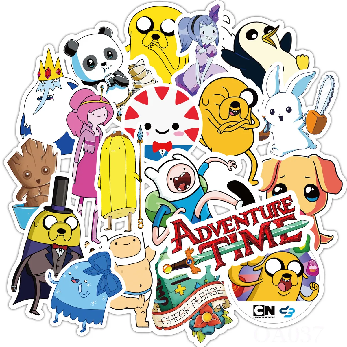 50 шт. время приключений мультяшный стикер с животным для детей багаж ноутбук