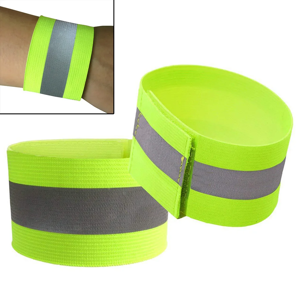 

Hiking Armband 2pcs Reflective High Viz Ankle Bicycle Cycle Elastic cloth