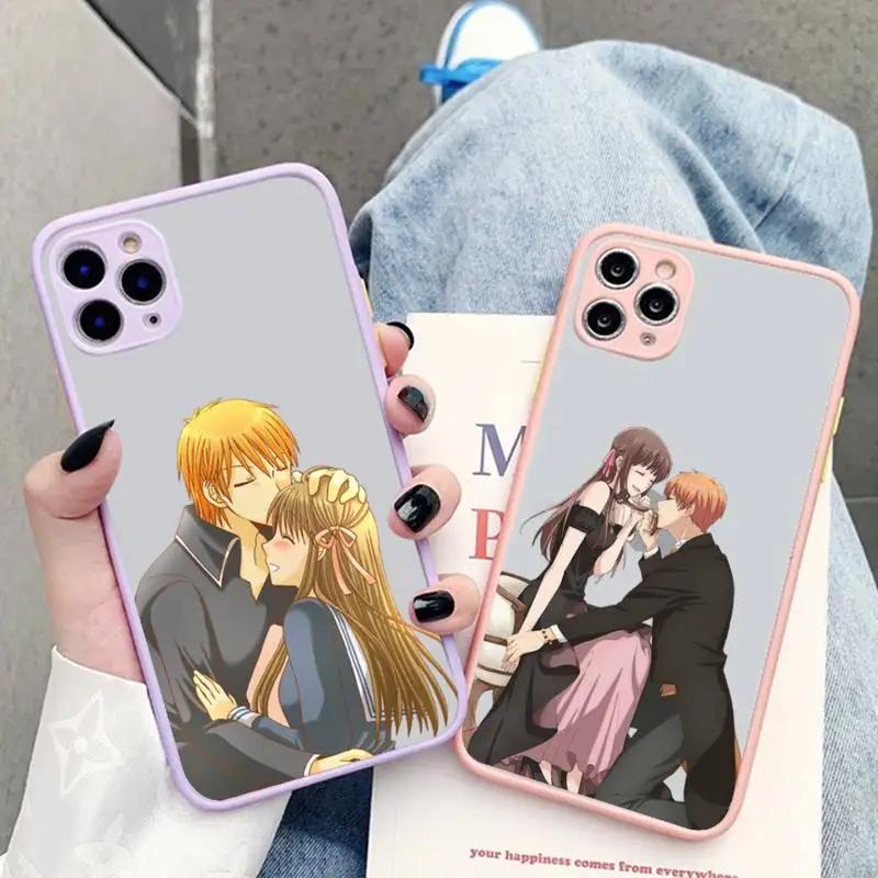 

Yinuoda Fruits Basket Japan anime Phone Case for iphone 13 X XR XS 7 8 Plus 11 12 pro MAX Translucent Matte Shockproof Case