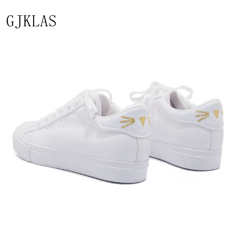 

Wedge Sneakers Girls Cute Shoes White Sneakers Women Casuales Fashion Sports Shoes Mid Heel Trainer Lace Up Female Sneaker Shoe