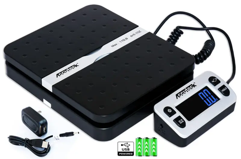 

Accuteck ShipPro W-8580 110lbs x 0.1 oz Black Digital shipping postal scale
