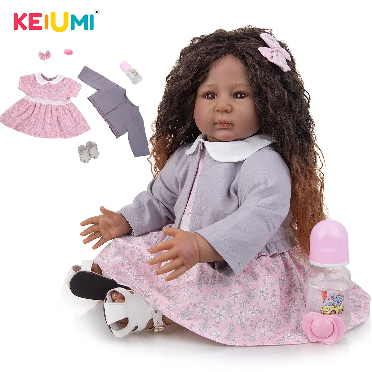 

KEIUMI 22Inch Reborn Baby Girl Dolls that Look Real Excellent Quality Well Packaged For Kid Birthday Surprise