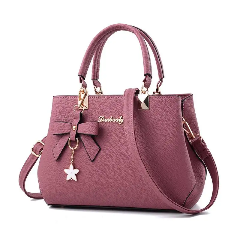 

Women Bag 2021 New Fashion Big Bag Shoulder Bag Casual Bow Messenger Bag Simple Lady Bag Large Capacity Handbag