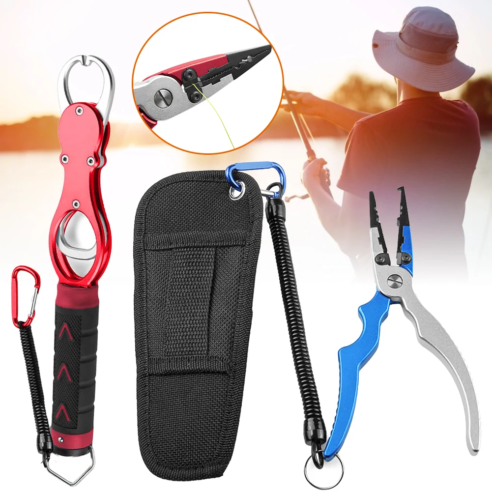 

Aluminum Alloy Fishing Pliers Set Handle Fishing Tackle Recycling Hook Secant Split Ring High-quality Fishing Tools