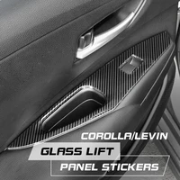 19 21 corolla levin glass lifting panel attached stainless steel interior decoration patch auto parts