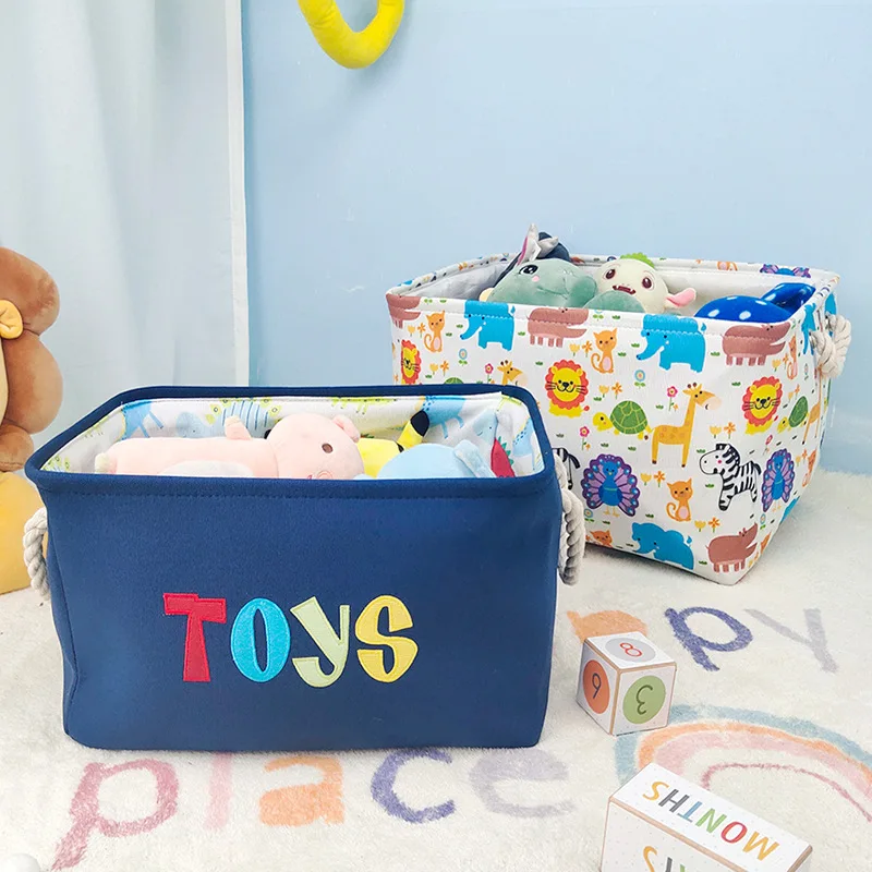 

Настольная складная корзина для хранения, Холщовый тканевый водонепроницаемый Органайзер с ручками, органайзер для всякой всячины, корзин...