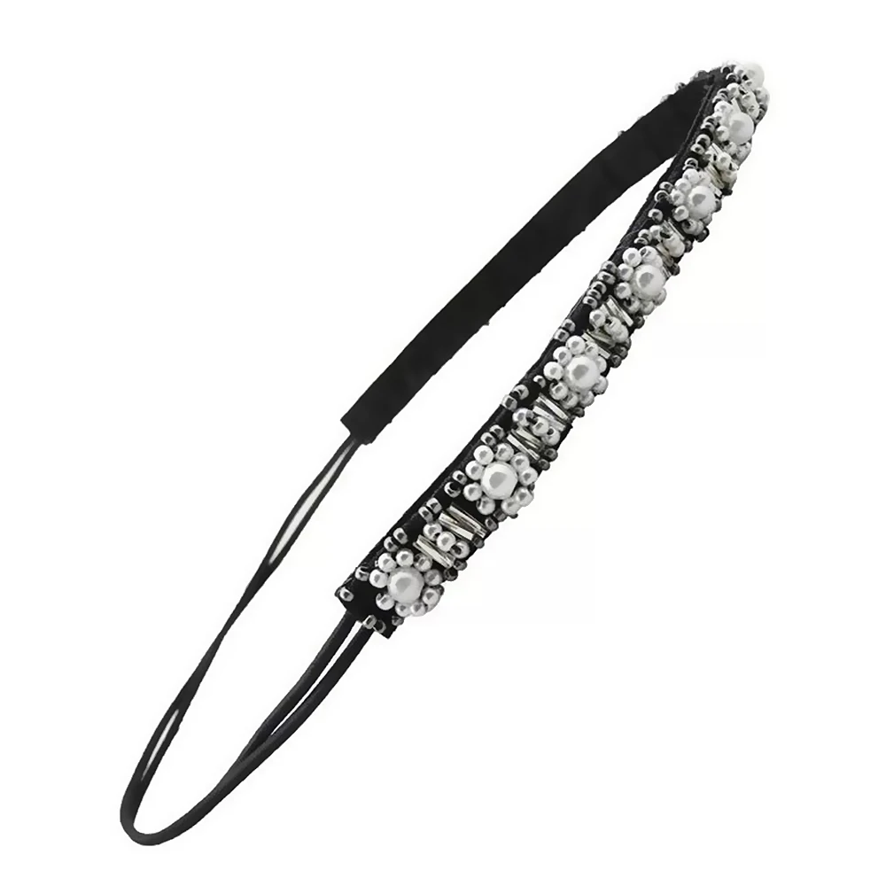 Handmade pearl rhinestone hair band with sweet and temperament adult headdress | Украшения и аксессуары