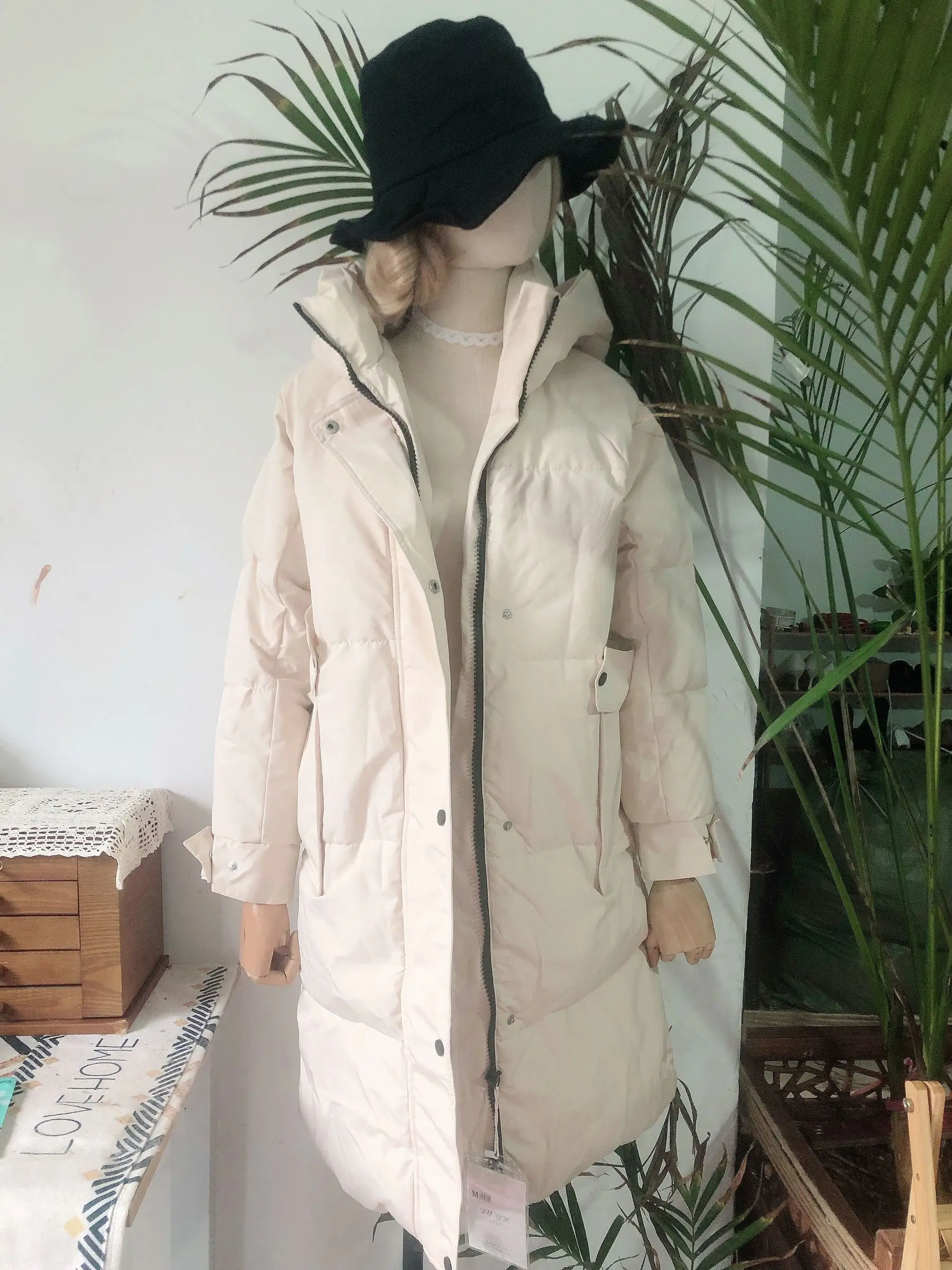 UMI MAO Korean Fashion Women's Mid-length Thick Down Padded Jacket 2022 Winter Tooling Paddeds Over-the-knee Quilted Coat Y2K | Женская